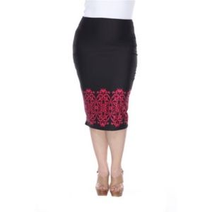 White Mark Eden Pencil Skirt w/ Stretch Fabric